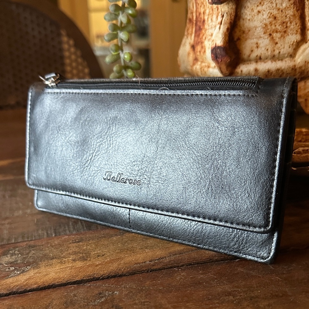 Bellerose Black Leather Women's wallet